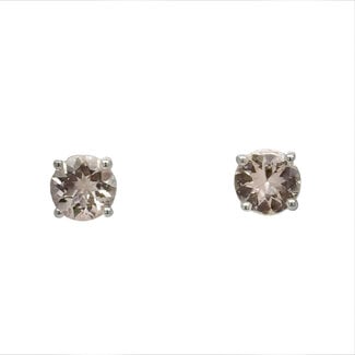 Chromia Collection 1.30 ctw Morganite 18K White Gold 1.39gr Earrings