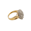 PE 1.00 ctw diamond marquise shape cluster ring 14k yellow gold 4.7gm