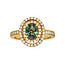 Alexandrite (1.14 ct) & diamond (0.55 ctw) ring 18k yellow gold