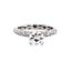 Diamond (0.35 ctw CZ ctr) Taccori setting platinum 5.6 gr
