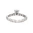 Diamond (0.35 ctw CZ ctr) Taccori setting platinum 5.6 gr