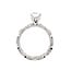 Diamond (0.35 ctw CZ ctr) Taccori setting platinum 5.6 gr