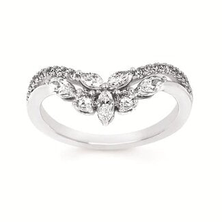 Diamond (0.62ctw) tiara wrap 14k white gold