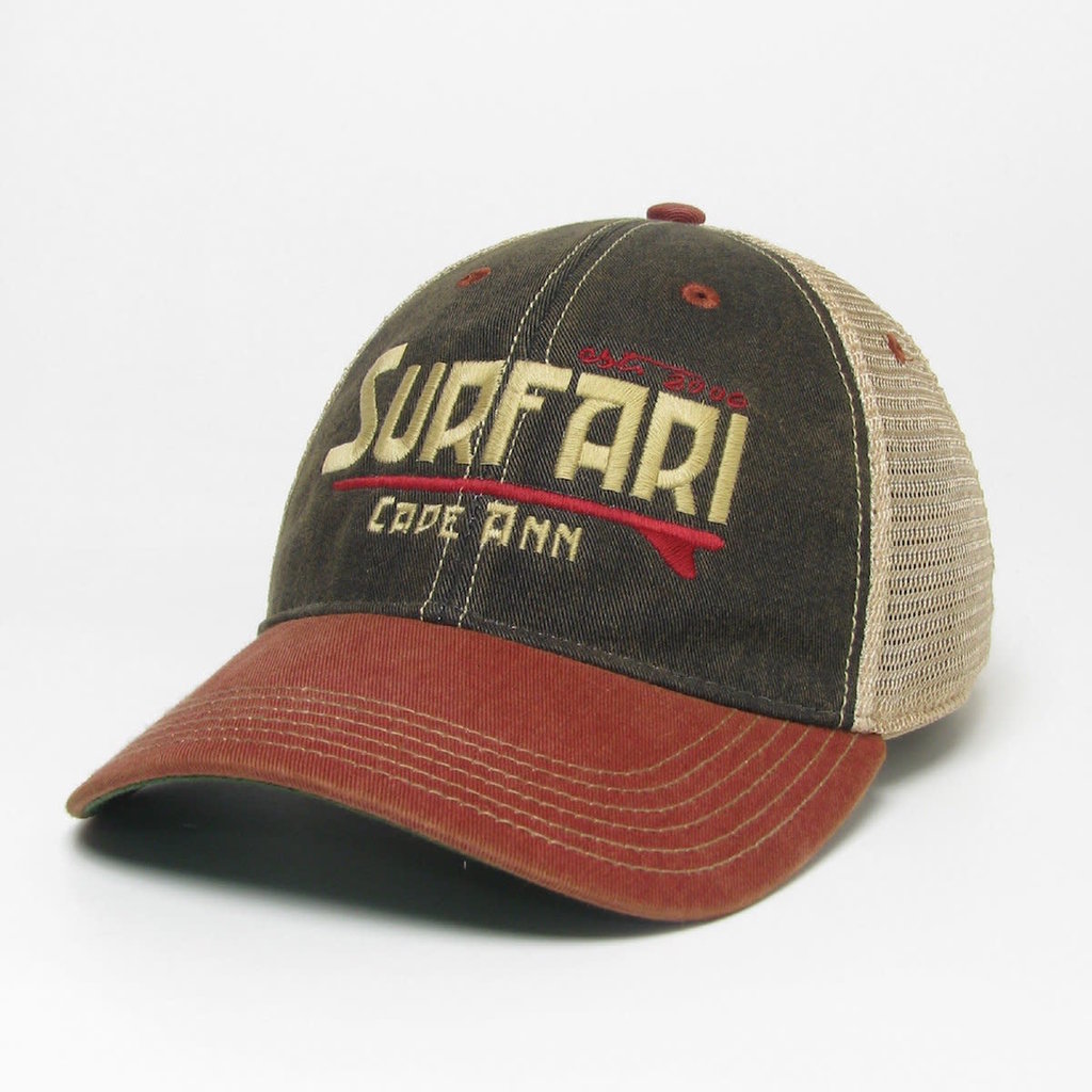 Surfari Surfari Cape Ann Trucker Hat Black/Cardinal