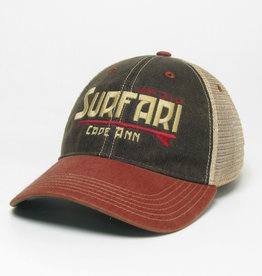 Surfari Surfari Cape Ann Trucker Hat Black/Cardinal