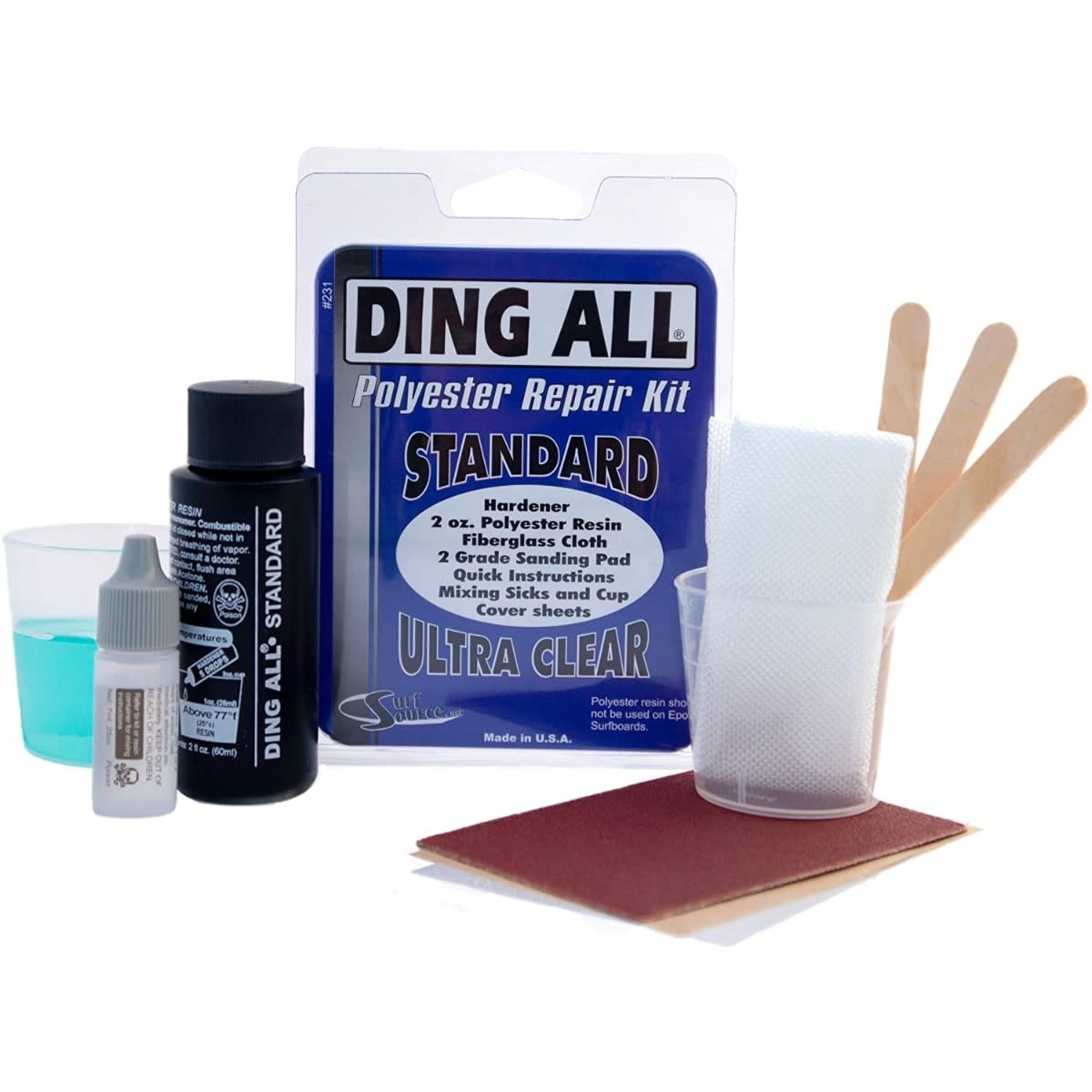 Polyester Resin Fiberglass Repair Kit (1 Gallon)