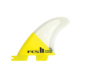 FCS II Carver PC Medium Tri Fins Yellow - Surfari