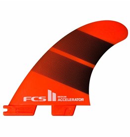 FCS FCS II Accelerator Neo Glass Medium Tangerine Gradient Tri Fins