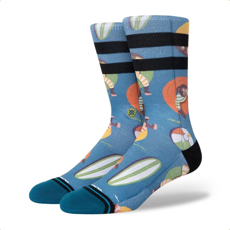 Stance Stance Monkey Chillin Crew Socks Teal L