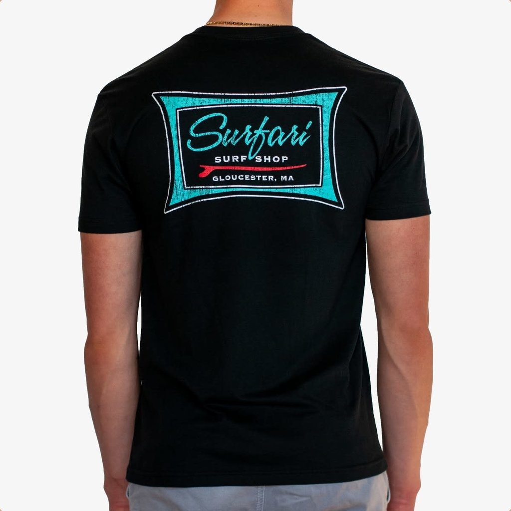Surfari Surfari Golden Era Premium Sueded T-shirt Black