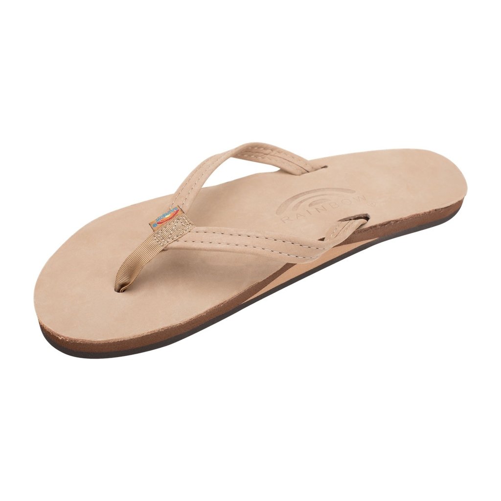 Rainbow Sandals Rainbow Sandals Women's Single Layer Premier Leather Narrow Strap Sierra Brown