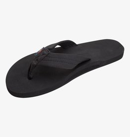 Rainbow Sandals Rainbow Sandals Men's The Cloud Single Layer Soft Top With Arch Support And Polyester Strap Black