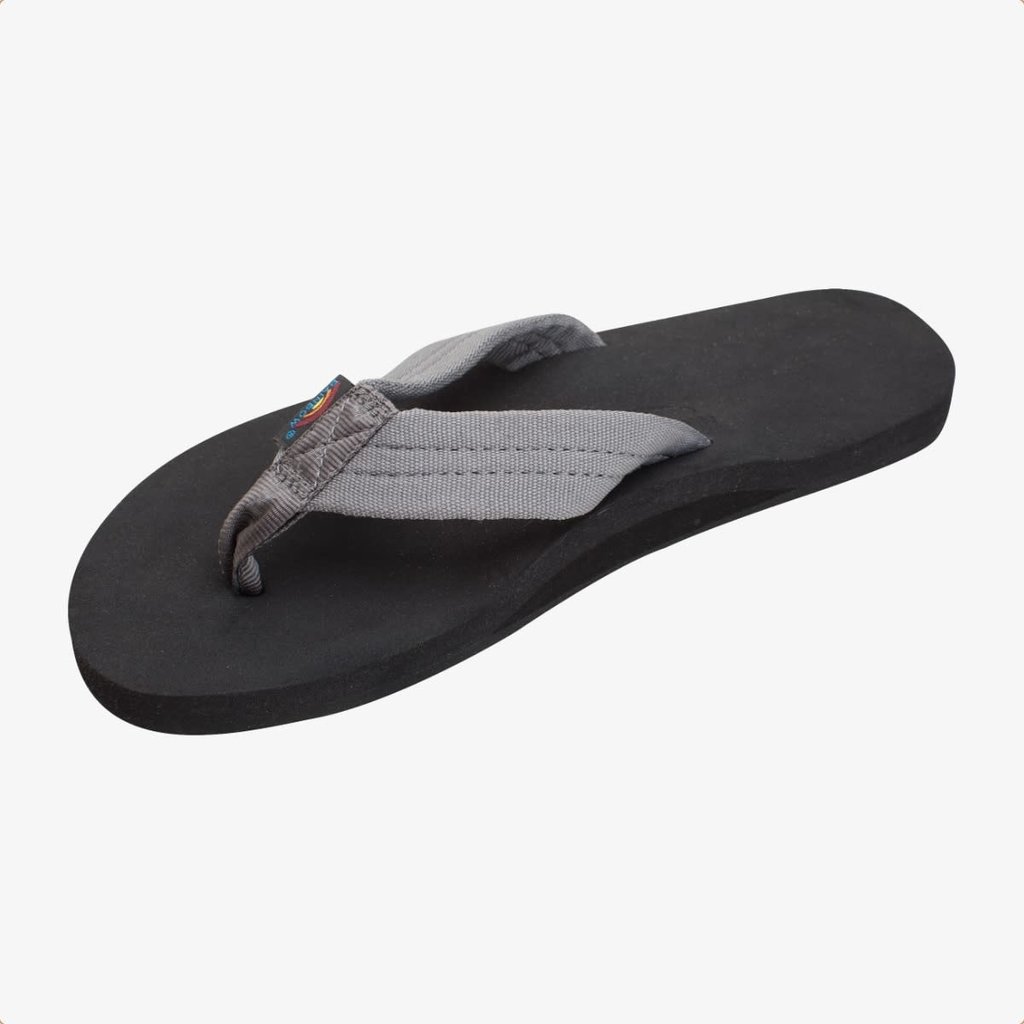 Rainbow Sandals Rainbow Sandals Men's The Cloud Single Layer Soft Top With Arch Support And Polyester Strap Grey