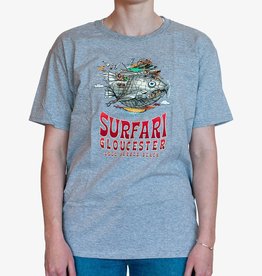Surfari Surfari Youth Surf Tours T-Shirt Heather Grey FINAL SALE
