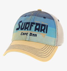 Surfari Surfari Cape Ann Trucker Hat Blue Stripes