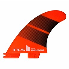 FCS FCS II Accelerator Neo Glass Medium Tangerine Gradient Tri Fins