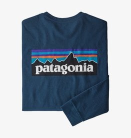 Patagonia Patagonia Men's Long-Sleeved P-6 Logo Responsibili-Tee Crater Blue