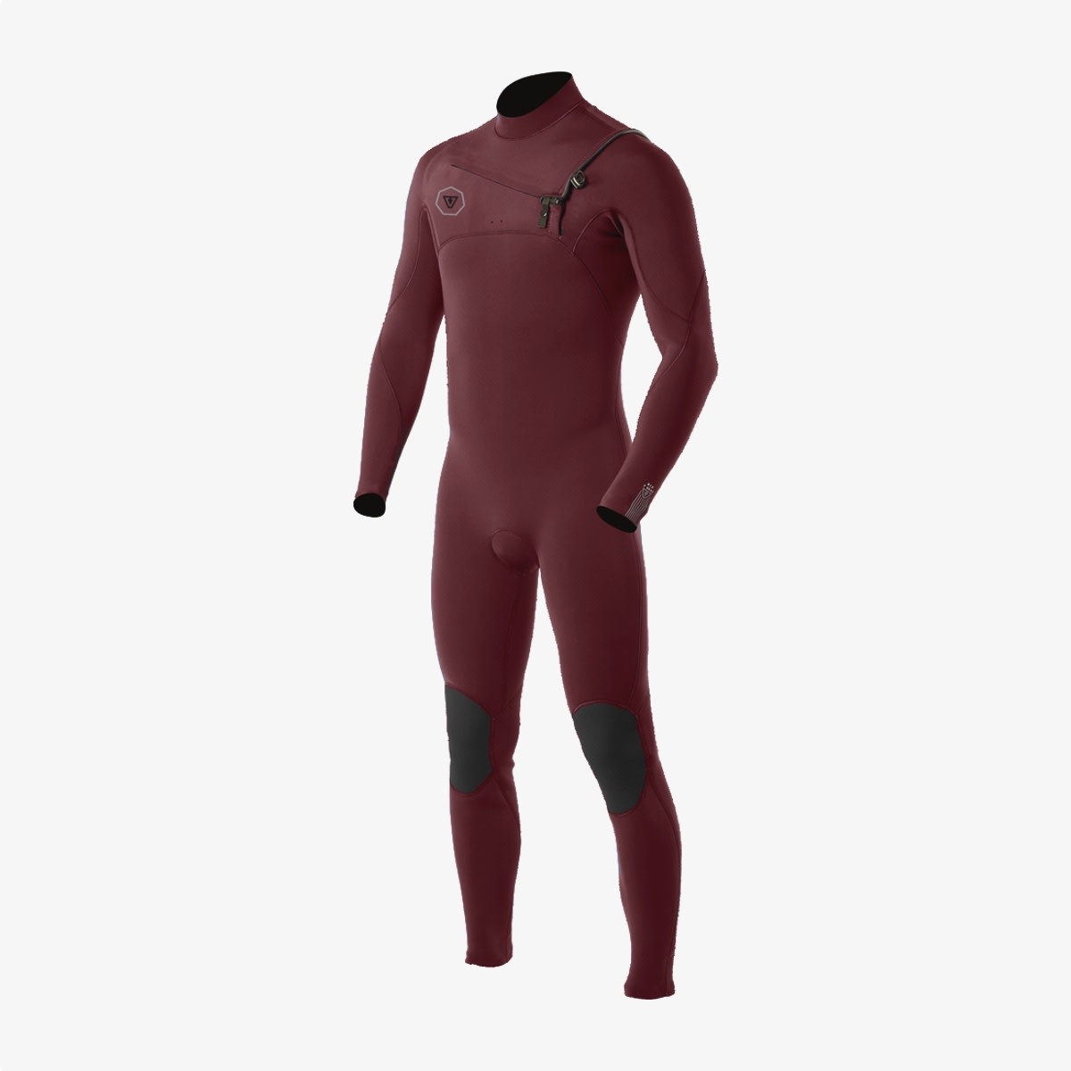 Vissla 7 Seas 4/3mm Chest Zip Fullsuit Wine - Surfari