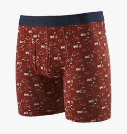 Patagonia Patagonia Men's Essential Boxer Briefs 6” Homeward Bound Multi Barn Red