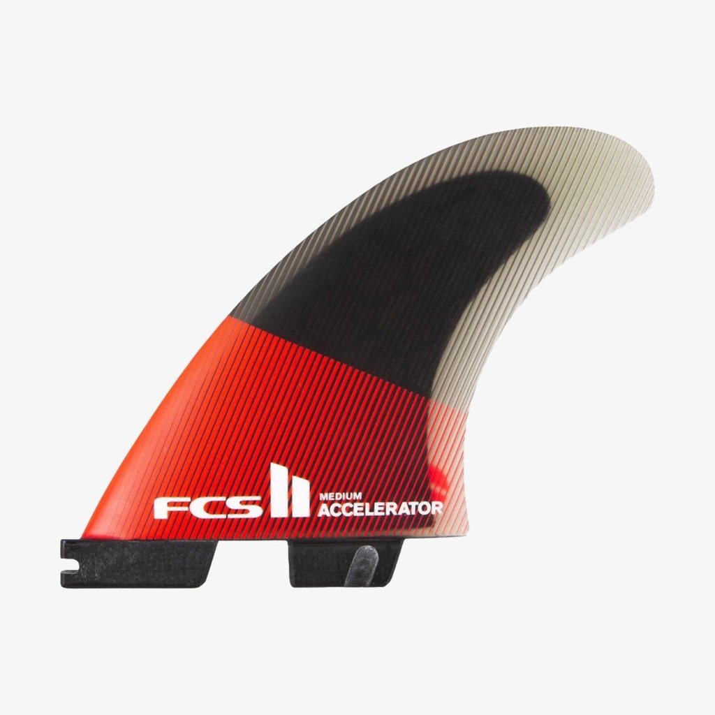 FCS FCS II Accelerator PC Medium Red/Black Tri Fins