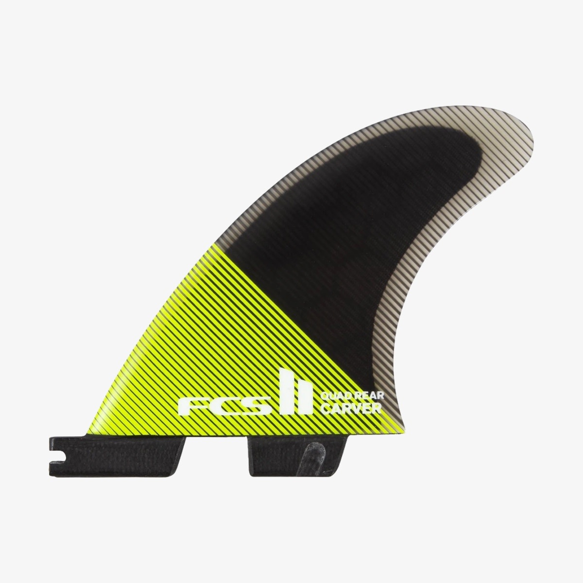 FCS II Carver PC Medium Acid/Black Quad Rear Fins - Surfari