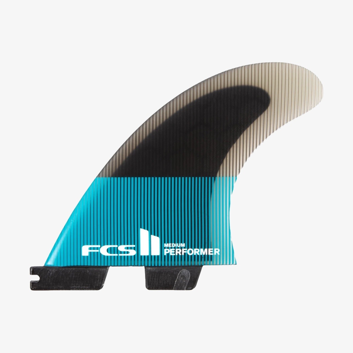 FCS II Performer PC Medium Teal/Black Quad Fins - Surfari