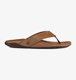 OluKai Tuahine Men's Waterproof Leather Sandal Toffee