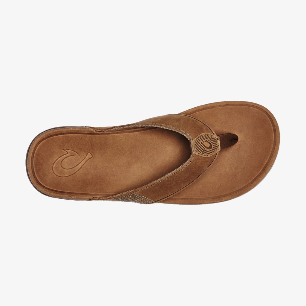 OluKai OluKai Tuahine Men's Leather Beach Sandal Toffee