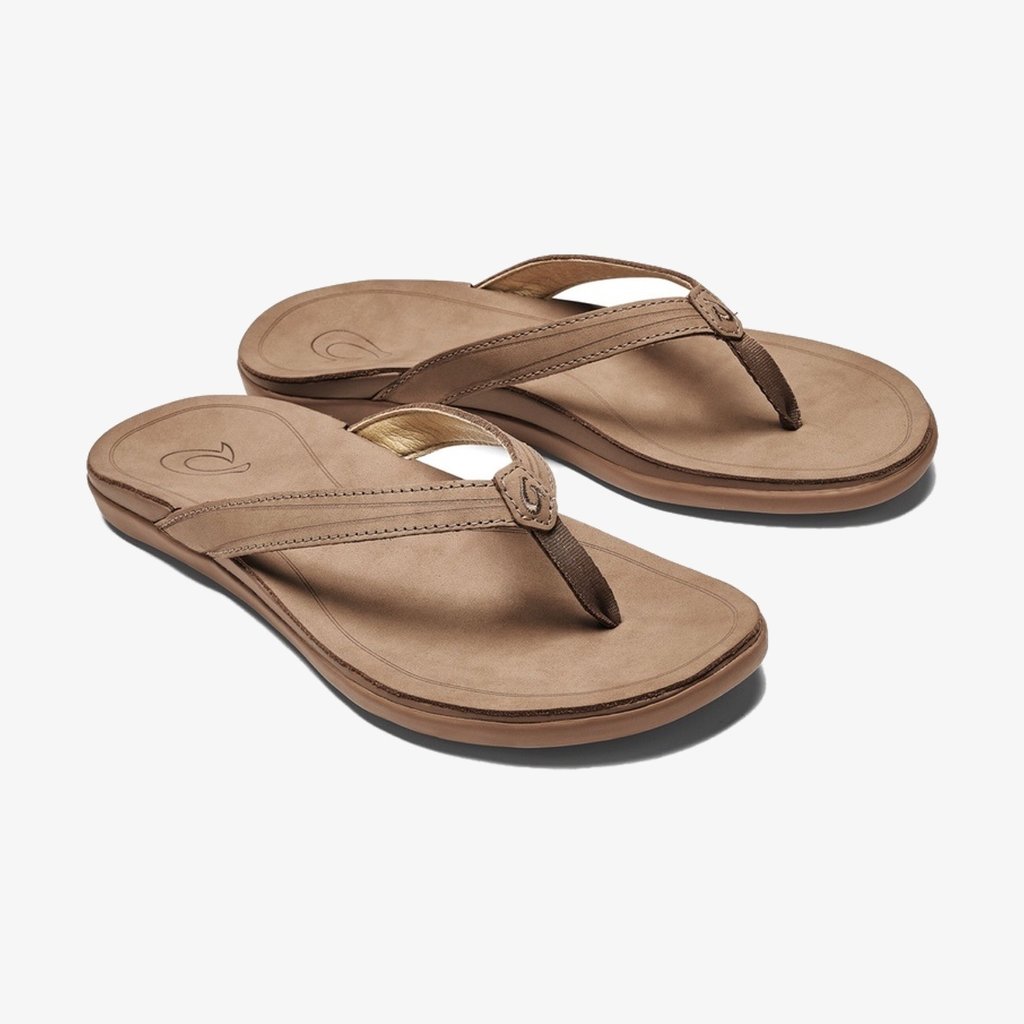 OluKai OluKai 'Aukai Women's Leather Sandals Tan FINAL SALE