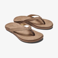 OluKai OluKai 'Aukai Women's Leather Sandals Tan FINAL SALE