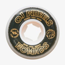 OJ OJ Elite Nomads Skateboard Wheels 95a White/Black
