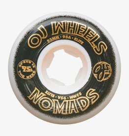 OJ OJ Elite Nomads Skateboard Wheels 95a White/Black