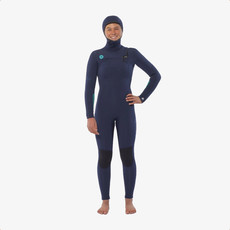 sisstr Sisstr 5/4 7 Seas Hooded Chest Zip Full Wetsuit Strong Blue