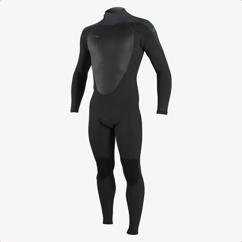 O'Neill O’Neill Men's Epic 4/3mm Back Zip Full Wetsuit Black/Gunmetal