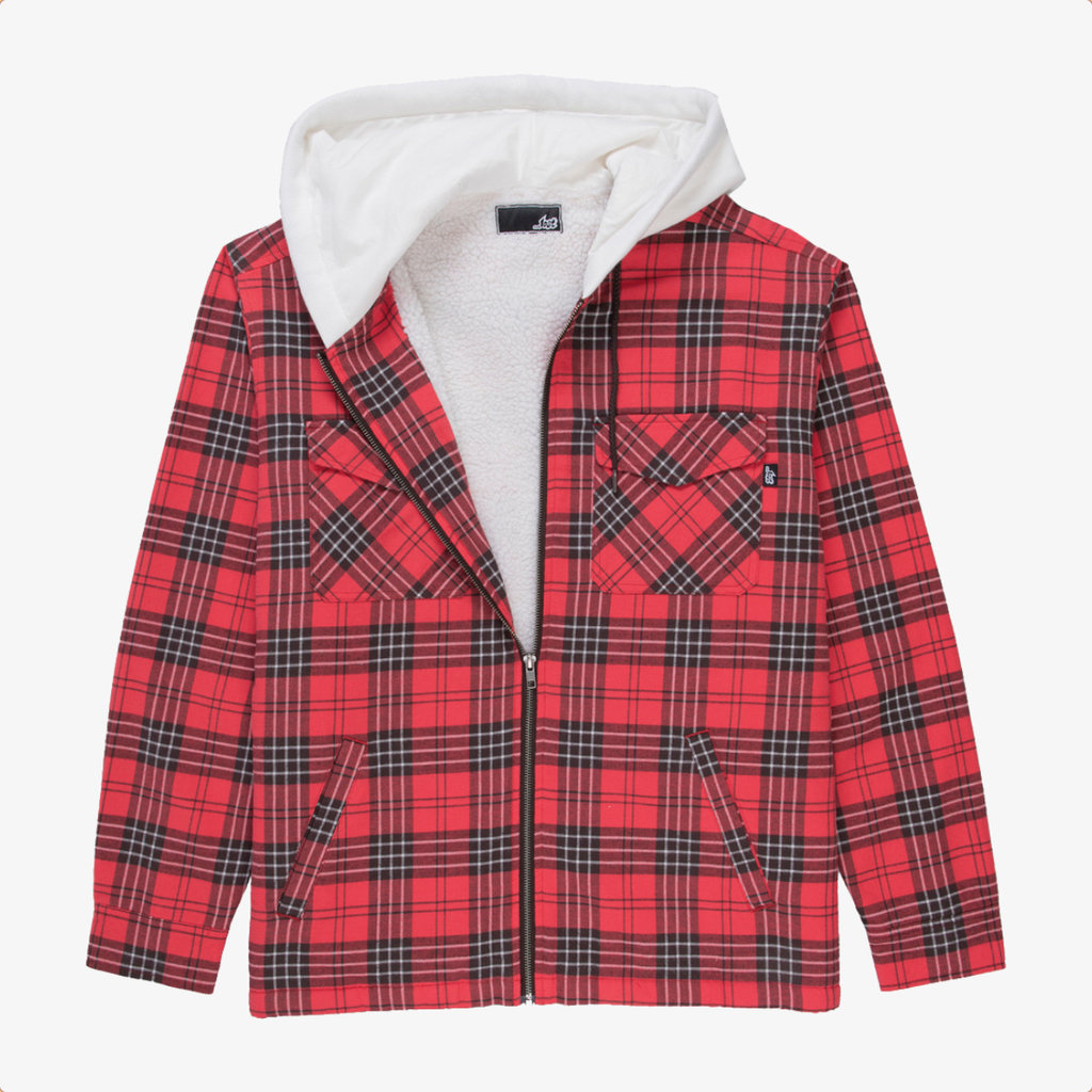 Lost Nuisance Flannel Jacket Faded Red 