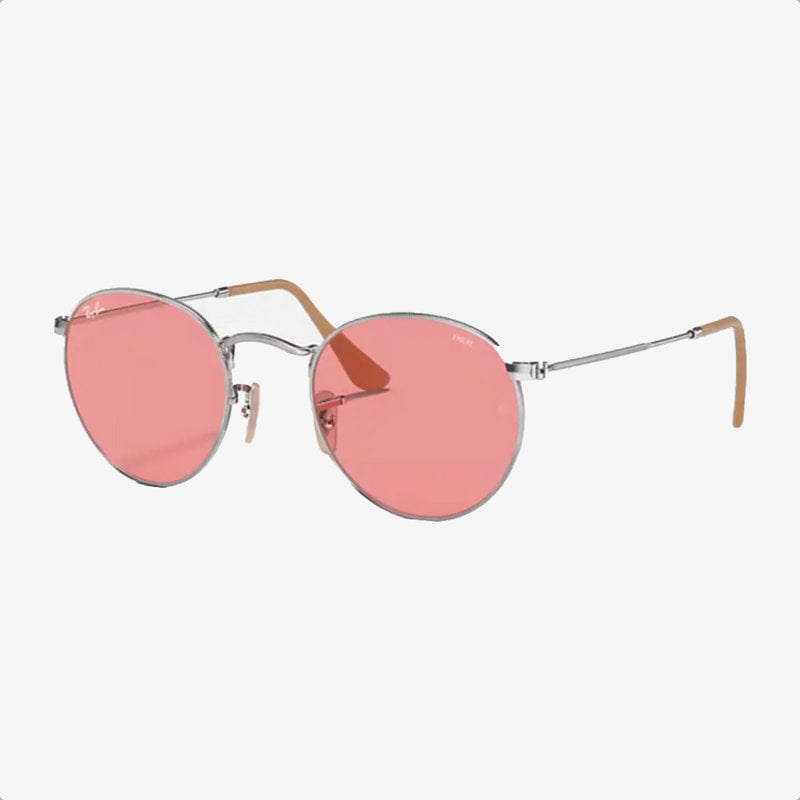 Ray-Ban Ray-Ban Round Metal Silver w/Pink Photocromic