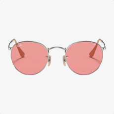 Ray-Ban Ray-Ban Round Metal Silver w/Pink Photocromic