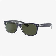 Ray-Ban Ray-Ban New Wayfarer Rubber Blue On Black w/G-15 Green