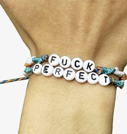 VivaLife "Fuck Perfect" Bubble Letter Bracelet Set