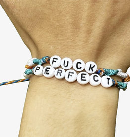 VivaLife Viva Life "Fuck Perfect" Bubble Letter Bracelet