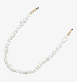 VivaLife White Square Cut Shell Necklace