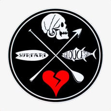 Surfari Surfari Roger Sticker 6"