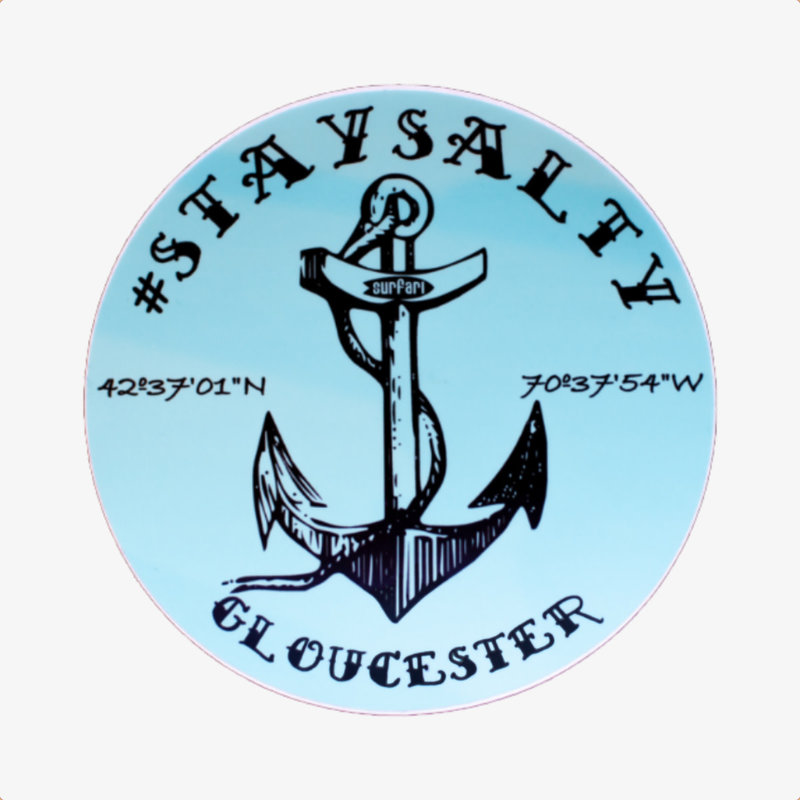Surfari Surfari Stay Salty Sticker 5”