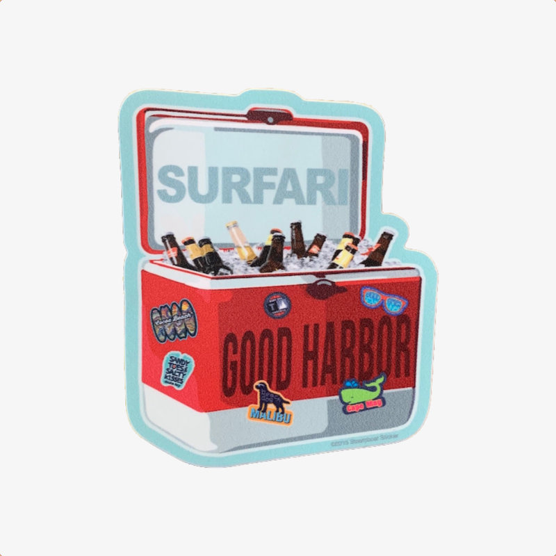 Surfari Good Harbor Cooler Surfari Sticker