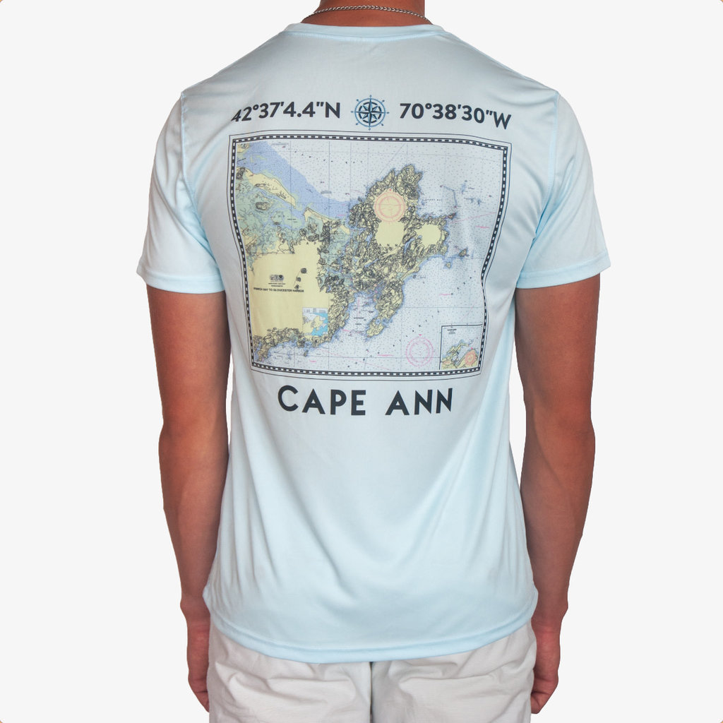 Surfari Surfari Cape Ann UPF 50+ S/S Solar Top Blue