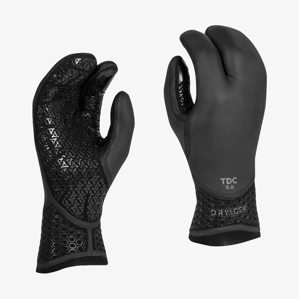 XCEL XCEL Drylock 5mm Texture Skin 3 Finger Glove Black
