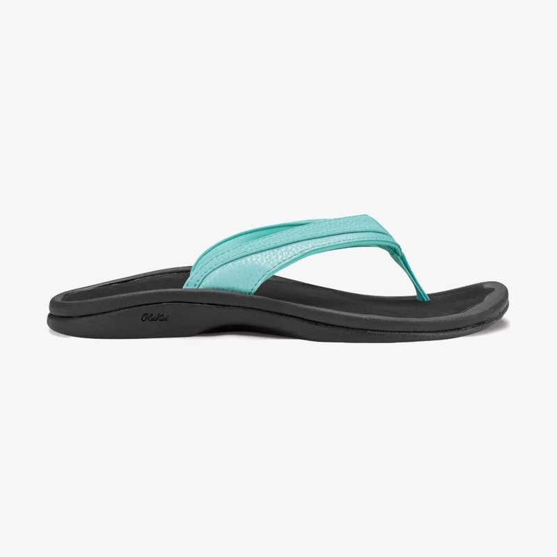 OluKai 'Ohana Women's Beach Sandals Sea Glass / Black FINAL SALE
