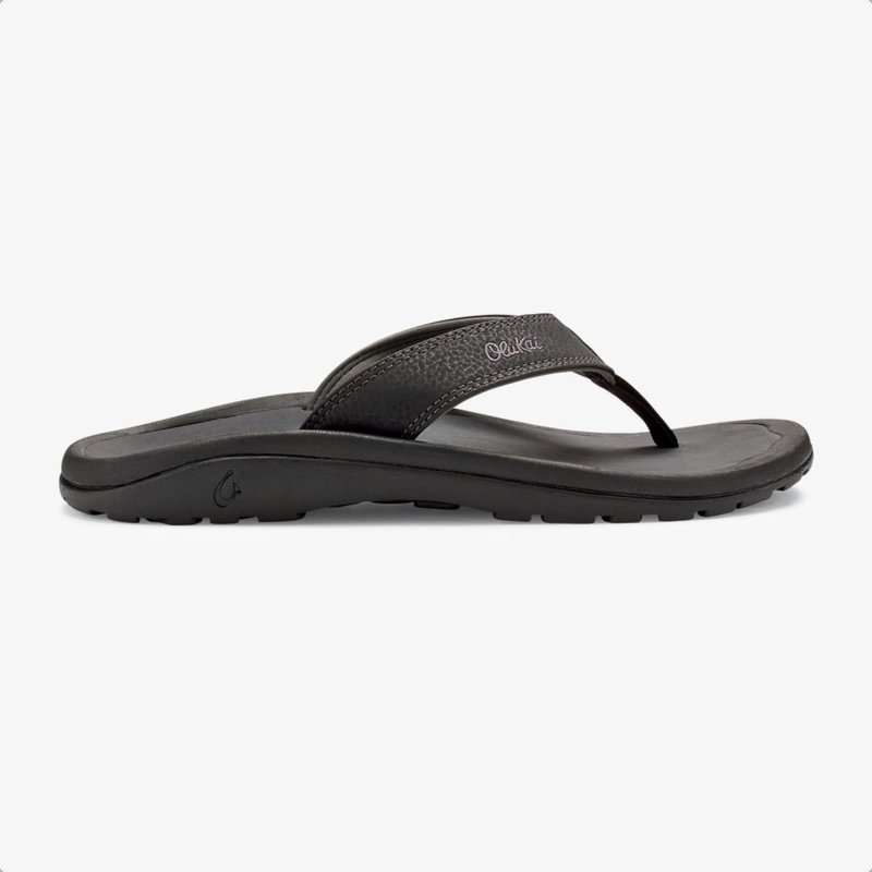 OluKai 'Ohana Men's Beach Sandal Black / Dark Shadow