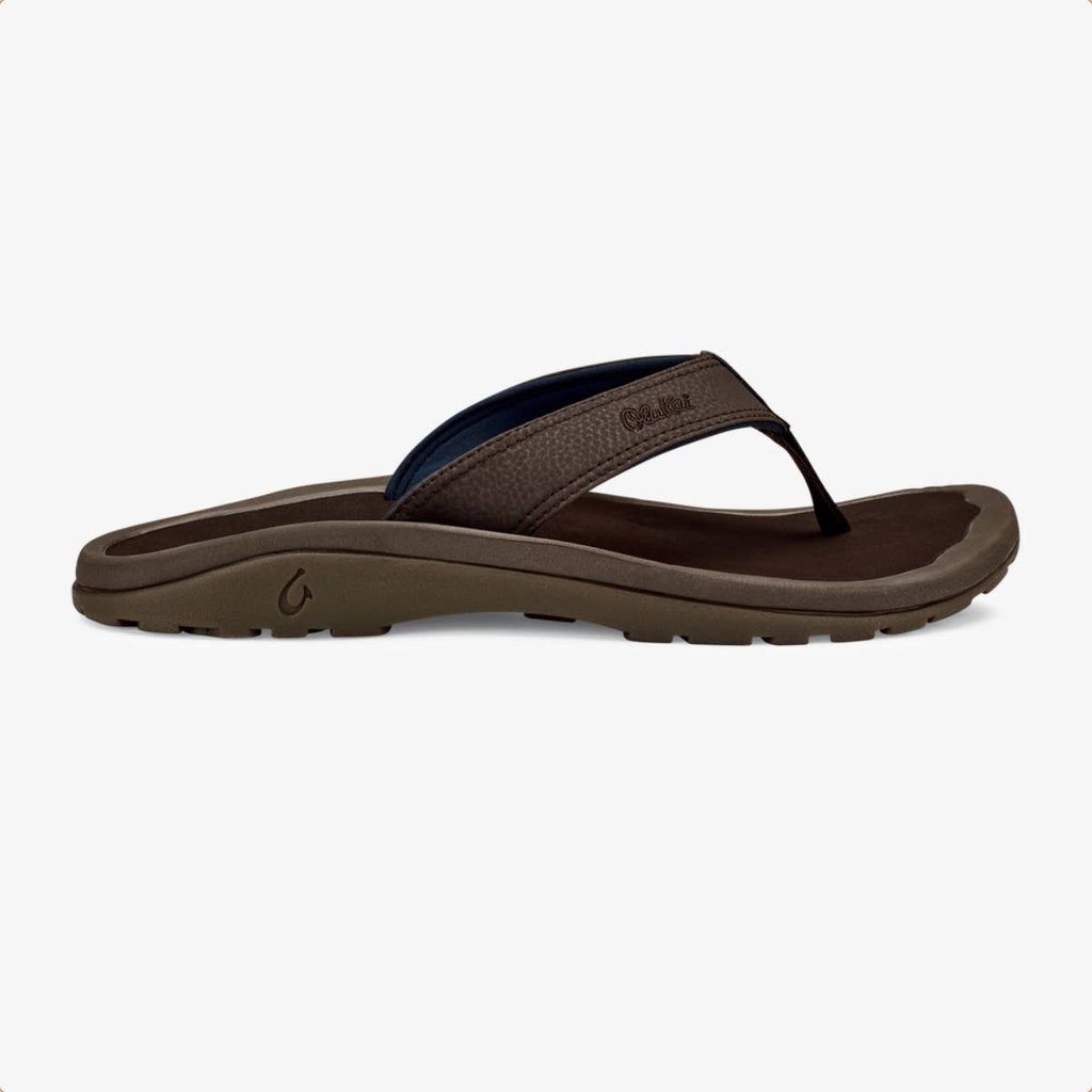 OluKai OluKai 'Ohana Men's Beach Sandal Dark Wood FINAL SALE