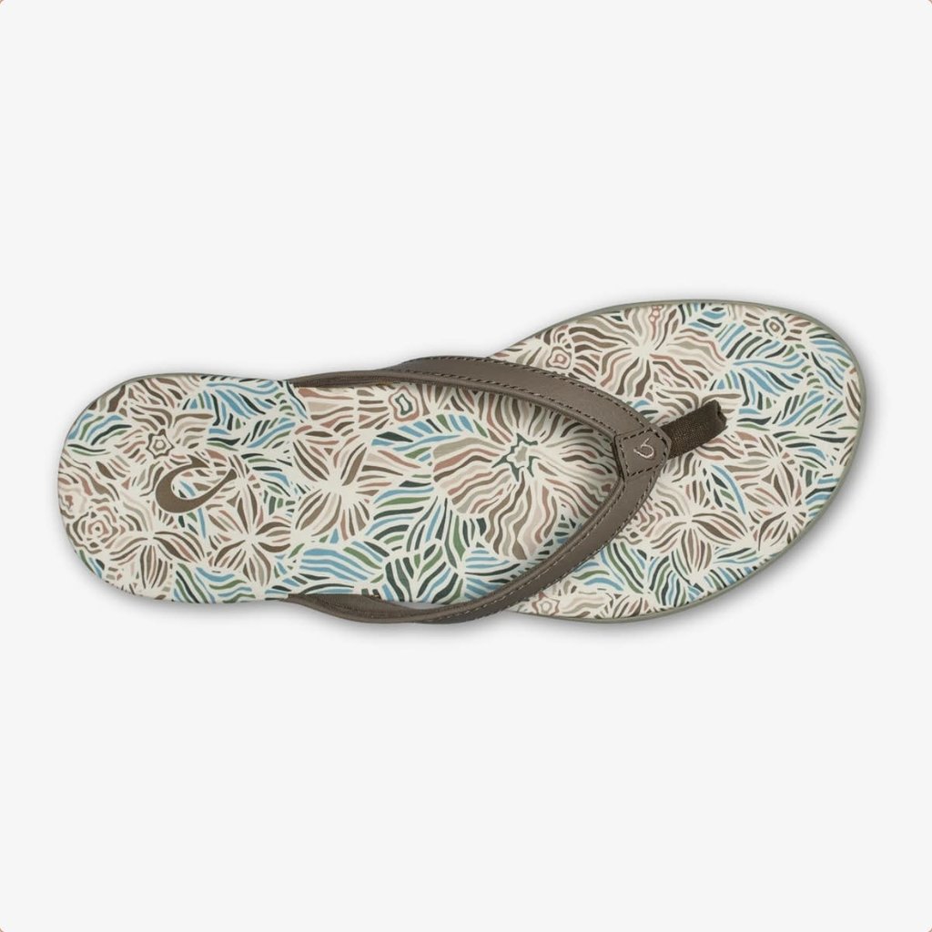 OluKai OluKai Ho‘opio Hau Women's Beach Sandals Warm Taupe / Hau